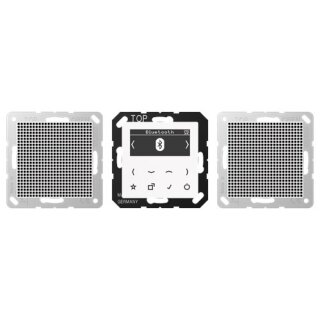 Jung DABA2BTWW Smart Radio DAB+ Bluetooth Set Stereo Serie A alpinweiß