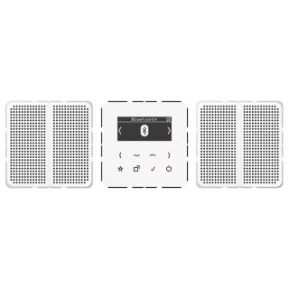 Jung DABCD2BTWW Smart Radio DAB+ Bluetooth Set Stereo Serie CD alpinweiß