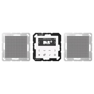 Jung DABA2WW Smart Radio DAB+ Set Stereo Serie A alpinweiß
