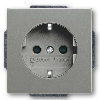 Busch-Jaeger 20 EUC-803 Steckdosen-Einsatz SCHUKO® graumetallic