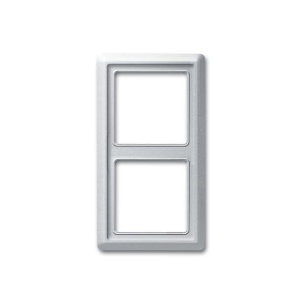 Busch-Jaeger 2102-33 Abdeckrahmen 2-fach alusilber - Allwetter 44® (IP44)