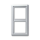 Busch-Jaeger 2102-33 Abdeckrahmen 2-fach alusilber - Allwetter 44® (IP44)