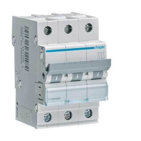 Hager MCN325 Leitungsschutzschalter 3polig 6kA C25A 3M