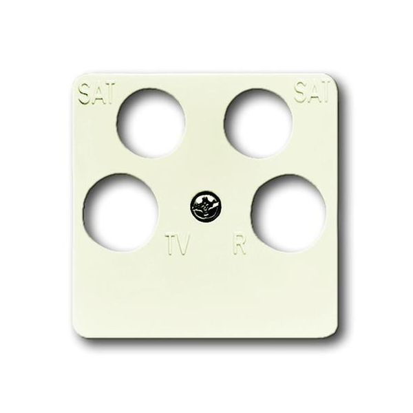 Busch-Jaeger 1743/10-04-212 Zentralscheibe TV / Radio / 2x SAT 4-fach weiß