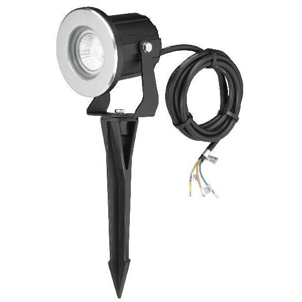 LCD Erdspiessstrahler alu-Druckguss schwarz GU10 max.35W