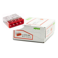 Wago 2273-204 Compact-Dosenklemme 4x 0,5-2,5mm² rot 100Stück