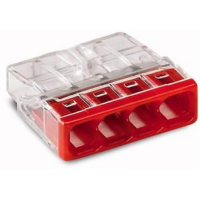 Wago 2273-204 Compact-Dosenklemme 4x 0,5-2,5mm² rot 100Stück