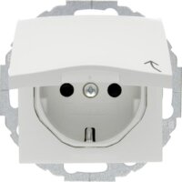 Berker 47448989 Steckdose Schuko mit Klappdeckel Safety+...