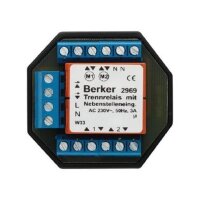 Berker 2969 RolloTec Trennrelais Hauselektronik grau
