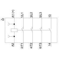 Siemens 3RT20181BB41 Leistungsschütz AC3 16 A/75...