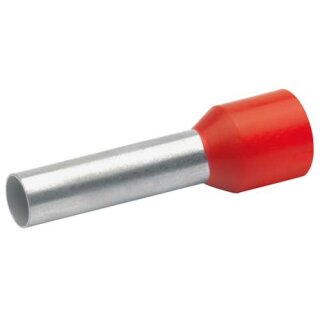 Klauke 47618 Aderendhülse n. DIN 10mm² 28/18mm rot isoliert 100Stk.