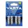 Varta Batterie Ultra Lithium AA LR6 Mignon (4er Blister)