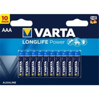 Varta Batterie Longlife Power AAA LR03 Micro (10er Blister)