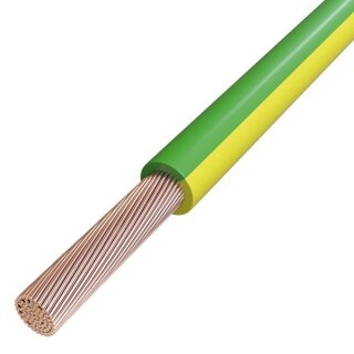 Aderleitung flexibel H07V-K 1x10 mm² grün/gelb (Meterware)