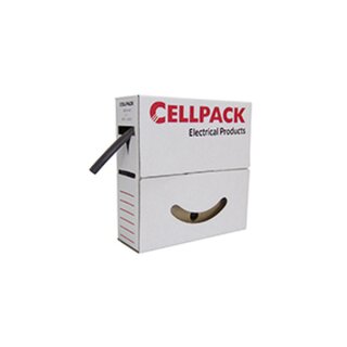 Cellpack Schrumpfschlauch-Abrollbox SB 12,7-6,4mm schwarz 8 Meter