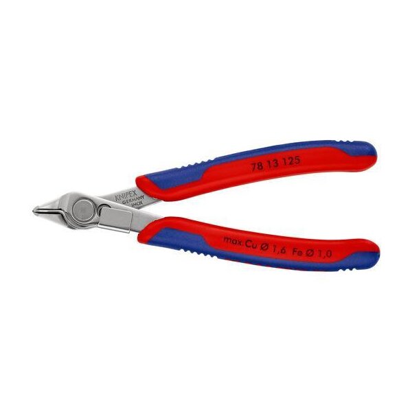 Knipex Elektronik Superknips 78 13 125 - INOX mit Drahthalter