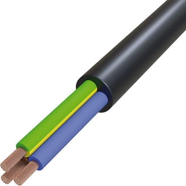 Kunststoffschlauchleitung schwarz H05VV-F 3G1,5 50 Meter