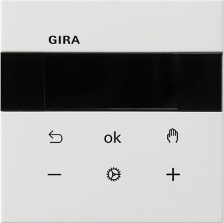 Gira 5394112 System 3000 Raumtemperaturregler BT Reinweiß
