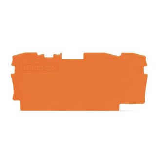 Wago Abschlussplatte u. Zwischenplatte 2004-1392 TopJob S orange