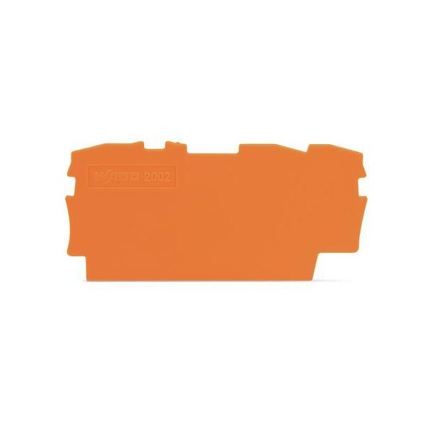 Wago Abschlussplatte u. Zwischenplatte 2002-1392 TobJob S orange