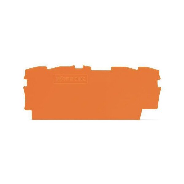 Wago Abschlussplatte u. Zwischenplatte 2002-1492 TobJob S orange