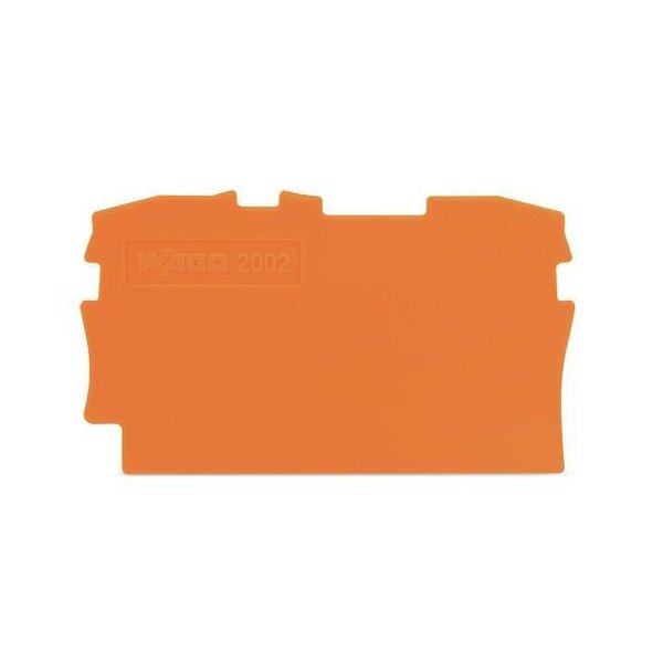 Wago Abschlussplatte u. Zwischenplatte 2002-1292 TopJob S orange