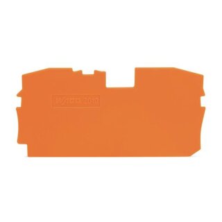 Wago Abschlussplatte u. Zwischenplatte 2010-1292 TopJob S orange