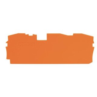 Wago Abschlussplatte u. Zwischenplatte 2016-1392 TopJob S orange