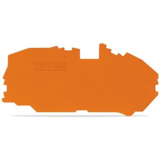 Wago Abschlussplatte u. Zwischenplatte 2016-7692 TopJob S orange