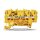 Wago 3 Leiter Durchgangsklemme 2002-1305 TopJob S 2,5 mm² gelb