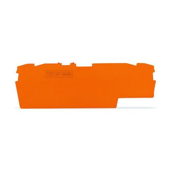 Wago Abschlussplatte u. Zwischenplatte 2002-1892 TopJob S orange