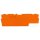 Wago Abschlussplatte u. Zwischenplatte 2002-1892 TopJob S orange
