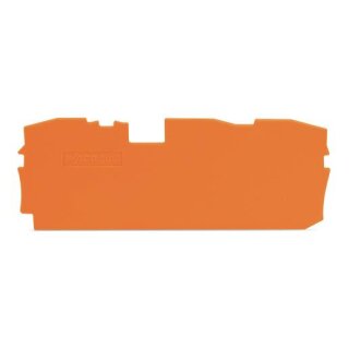 Wago Abschlussplatte u. Zwischenplatte 2010-1392 TopJob S orange