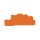 Wago Abschlussplatte u. Zwischenplatte 2003-6692 TopJob S orange