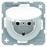 Berker 47512089 Steckdose Schuko mit Klappdeckel u....