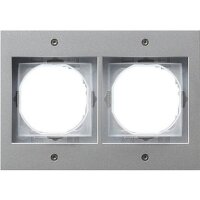Gira 021265 Abdeckrahmen 2f Gira TX_44 (WG UP) Farbe Alu