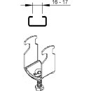Niedax Bügelschelle B 30 für 1 Kabel-Ø  22 - 30 mm
