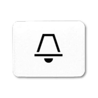 Jung 33K Kalotte mit Symbol lichtundurchlässig weiß Symbol Klingel