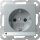 Gira 417026 Steckdose Schuko LED-Leuchte + Safety Plus System 55 Farbe Alu