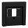 Merten MEG4250-0403 Zentralplatte für TAE/Audio/USB, schwarz matt, System M