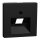 Merten MEG4521-0403 Zentralplatte für UAE-Einsatz, 1fach, schwarz matt, System M