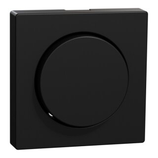 Merten MEG5250-0403 Zentralplatte mit Drehknopf, schwarz matt, System M