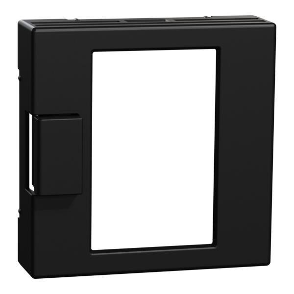 Merten Zentralplatte für Universal Temperaturregler-Einsatz mit Touch-Display schwarz matt System M