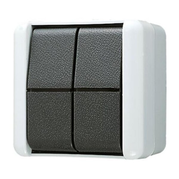 Jung Wippschalter Doppel-Wechsel IP 44 WG 800