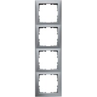 Berker 10149939 Rahmen 4fach S.1 aluminium matt
