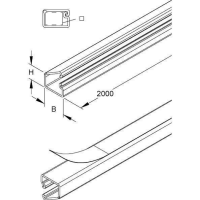 Kleinhuis LCD-Minikanal LCD96.3 12,8x13 reinweiss
