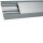 Hager Aufbodenkanal Aluminium AKA 18x125mm eloxiert