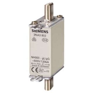 Siemens 3NA3801 NH-Sicherungseinsatz NH000 6 A (3)