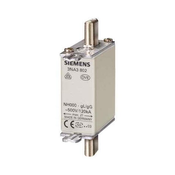 Siemens 3NA3820 NH-Sicherungseinsatz NH000 50 A (3Stück)