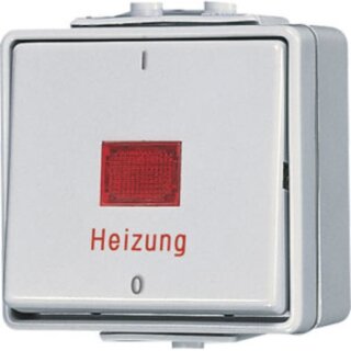 Jung 602HW Heizungsschalter, Aus 2-pol., 10 AX 250 V ~, IP 44, WG 600
